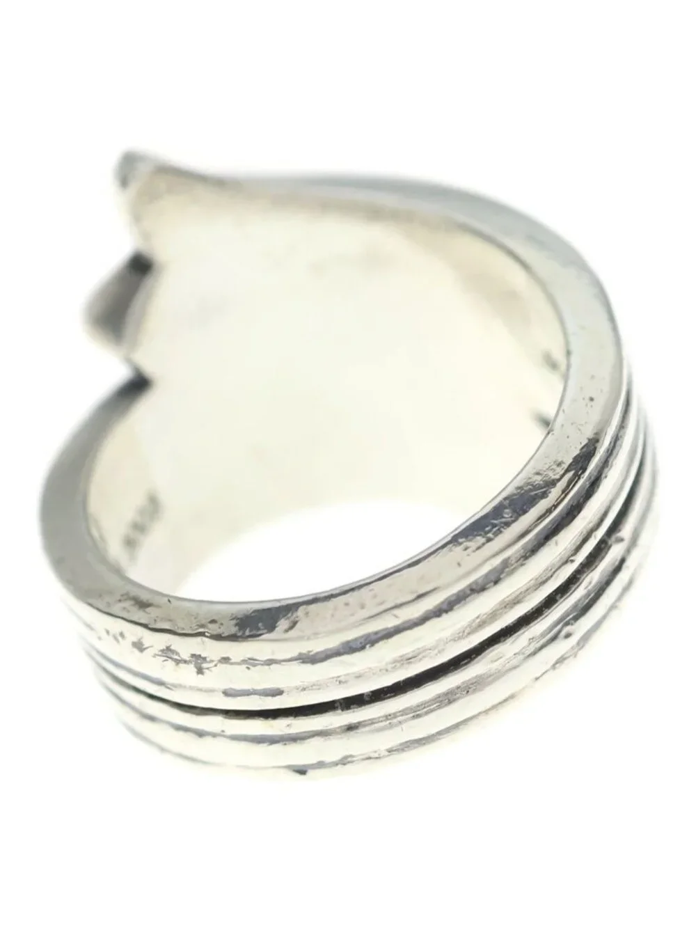 Chrome Hearts Cross Tail Ring Silver